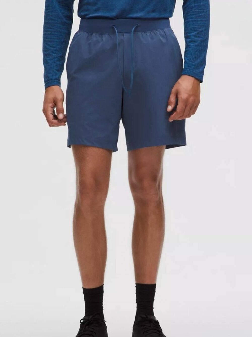 Lululemon Pace Breaker Linerless Short 7" - Blue Twill - Men's Size M - LM7B80S